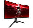 MONITOR GAMING CURVO ASROCK PG34WQ15R2B PHANTOM, 34&quot; VA-WQHD (3440X1440) 1500R, 165HZ, 1MS, WIFI.