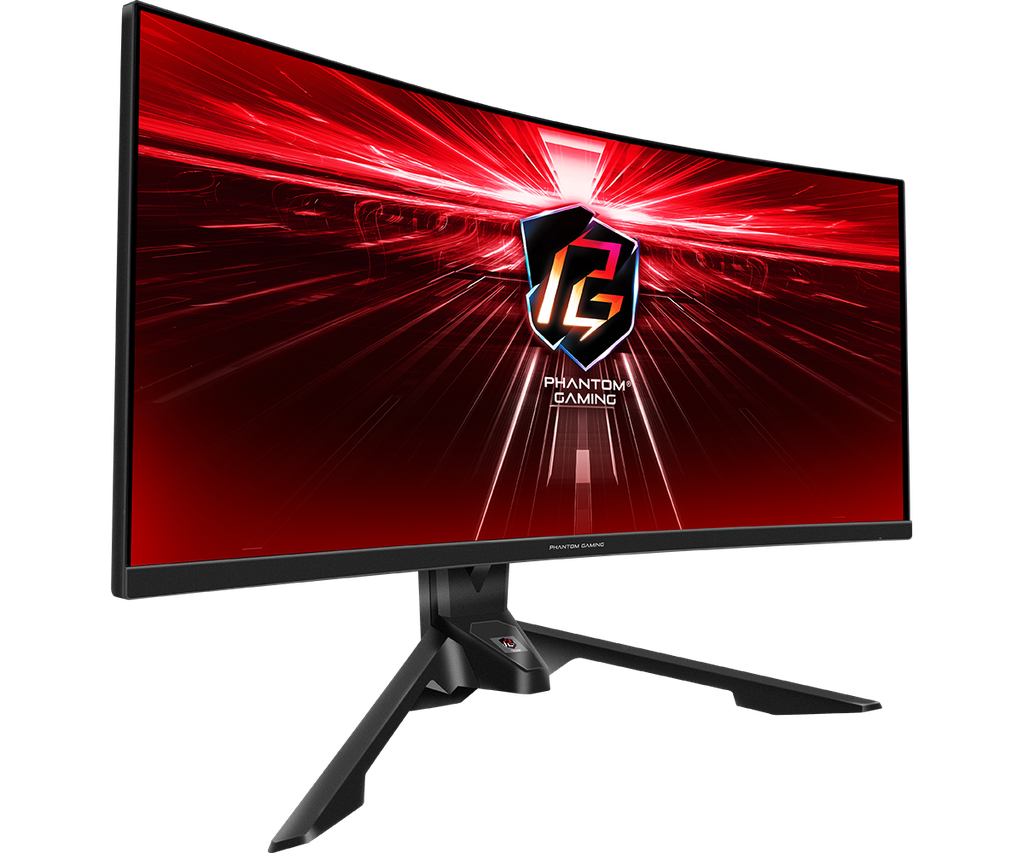 MONITOR GAMING CURVO ASROCK PG34WQ15R3A PHANTOM 34&quot; VA-WQHD (3440X1440) 1500R, 165HZ, 1MS, WIFI, RGB
