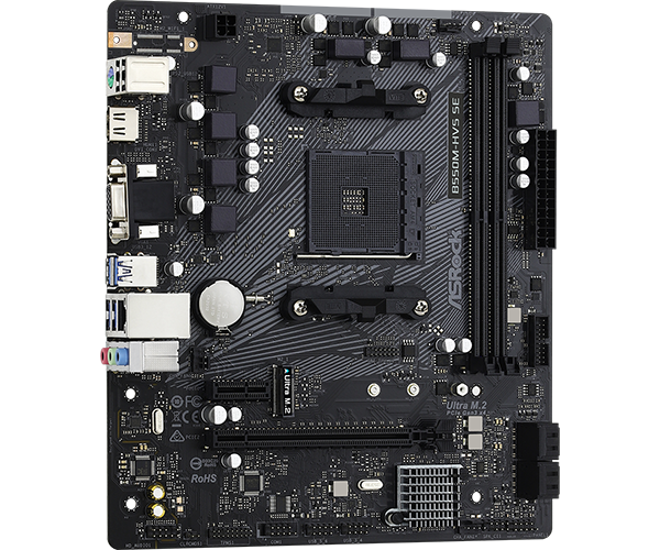PLACA ASROCK B550M-HVS SE, AMD AM4, DDR4 4733+ (OC), M.2(GEN3 X4), PCIE 4.0., HDMI.