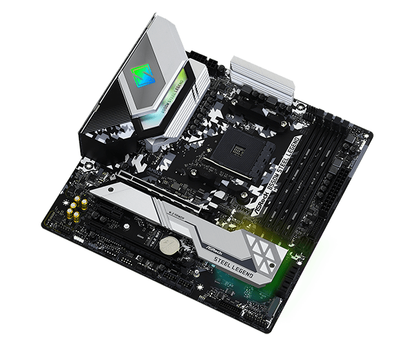 PLACA ASROCK B550M STEEL LEGEND, AMD AM4, DDR4 4733+ (OC), M.2(PCIE GEN4 X4), PCIE 4.0 .