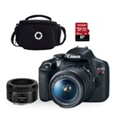 CAMARA DSLR CANON EOS REBEL T7 EF-S 18-55MM IS II + EF 50MM STM+ ESTUCHE + MEMORIA (COMBO 63)