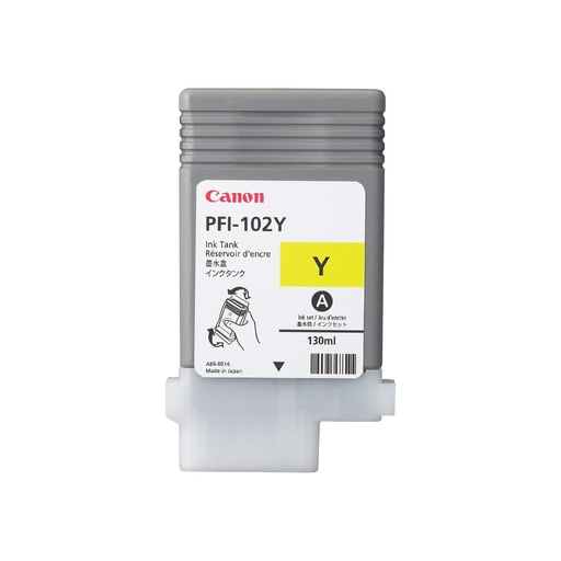 [FAICAV0898B001AA] CARTUCHO DE TINTA CANON PFI-102Y YELLOW, 130ML.