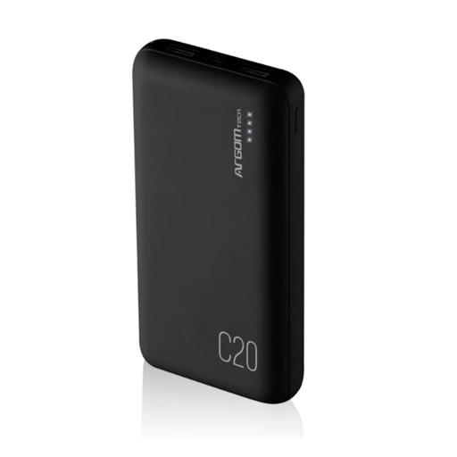 [CEAAGVARG-PB-1145BK] POWER BANK  ARGOMTECH 20,000 MAH - BLACK
