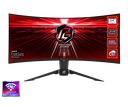 MONITOR GAMING CURVO ASROCK PG34WQ15R2B PHANTOM, 34" VA-WQHD (3440X1440) 1500R, 165HZ, 1MS, WIFI.