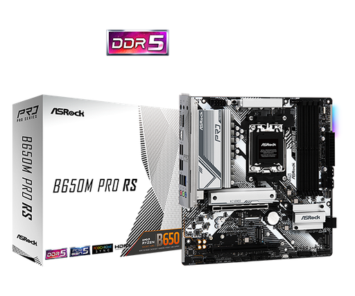 [COAARV90-MXBLP0-A0UAYZ] PLACA ASROCK B650M PRO RS, AMD AM5, DDR5 7200+ MHZ (OC), M.2 (PCIE GEN5 X4), PCIE 4.0 .